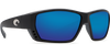 Costa Del Mar Tuna Alley Matte Black Frame Polarised Sunglasses - Blue Mirror Lense 400G