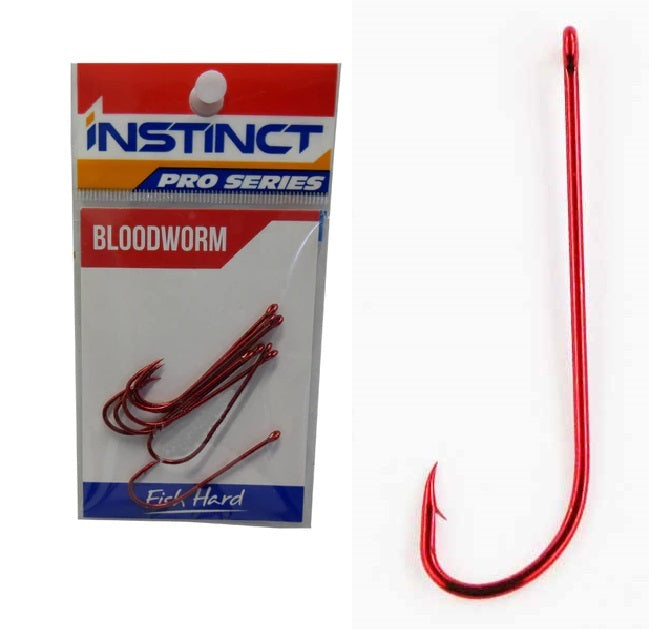 Instinct Pro Series Long Shank Bloodworm Hook