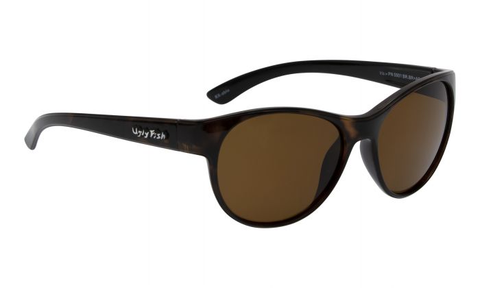 Ugly Fish Polycarbonate Iris PC5501 Brown Frame Polarised Sunglasses