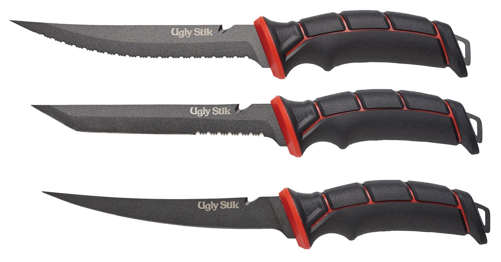 Ugly Stik 1538001 Knife Set Kit Pack with Storage Roll Mega Clearance
