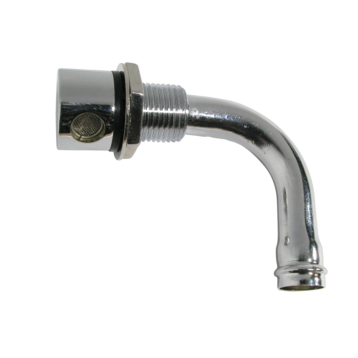 Waterline 350951 Chrome Plated Brass Vent Fuel Breather 90 Degree Bend