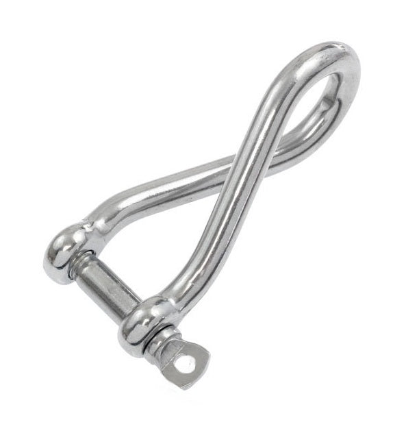 Waterline 920348 Twisted Long Dee D Shackle 8mm