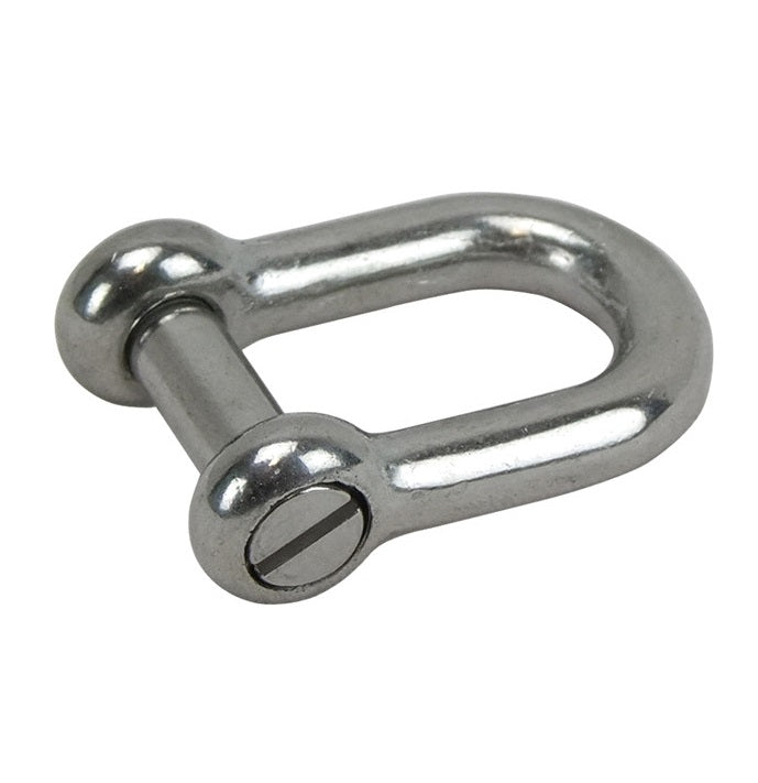 Waterline Slot Head Stainless Steel Dee D Shackle