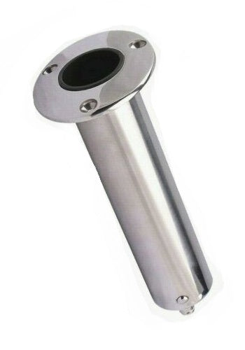 Waterline Stainless Steel Angled Head Boat Rod Holder