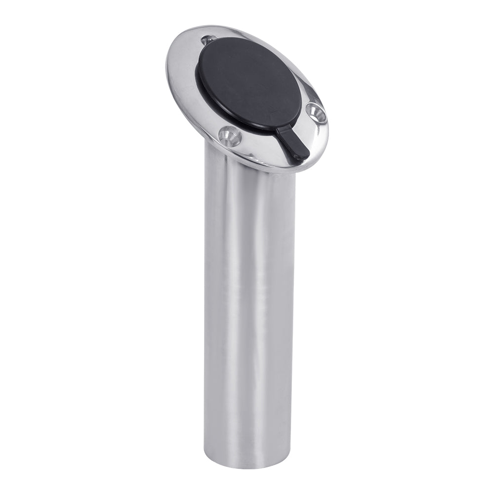 Waterline Stainless Steel Boat Rod Holder with Cap