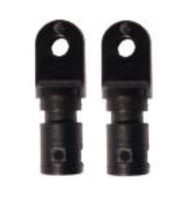 Waterline Tube End Black for 25mm Tubes