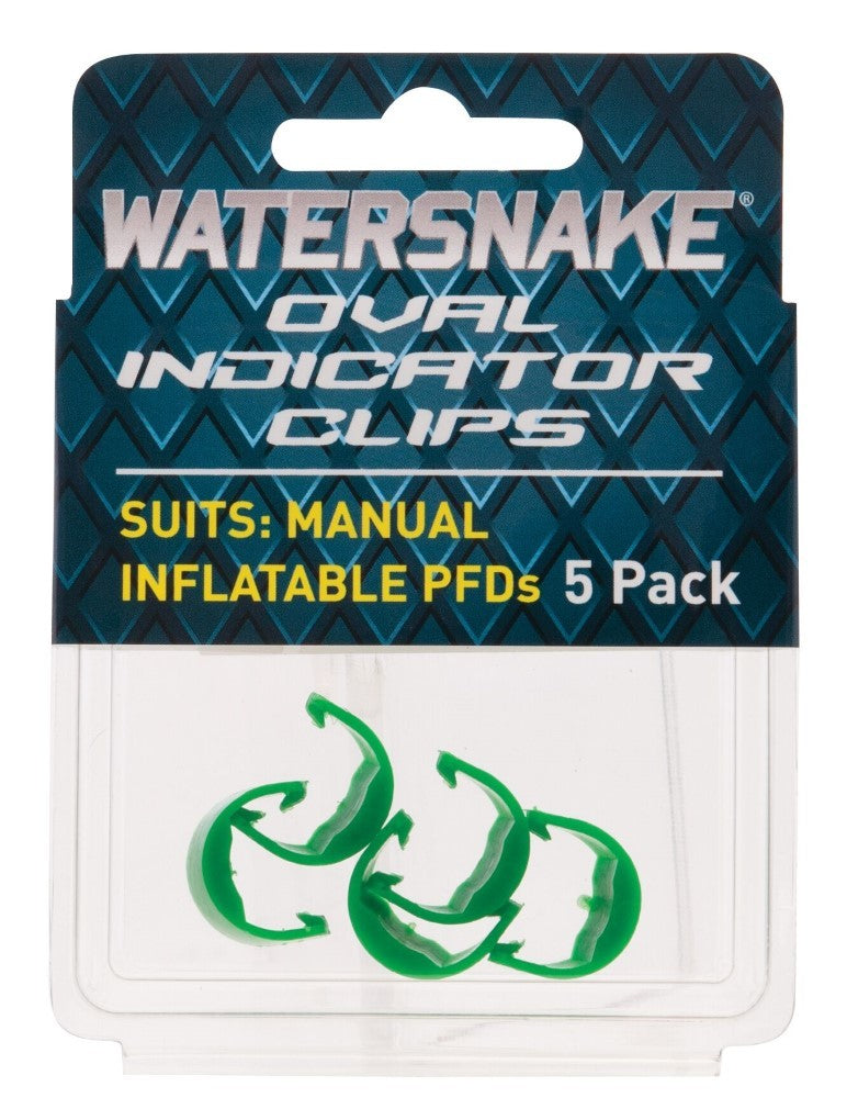 Watersnake Oval Green Indicator Manual Inflateable Clips - 56703