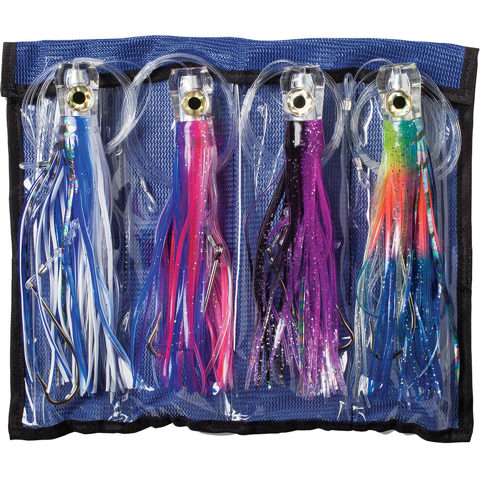 Williamson Big Game Catcher Rigged Skirted Trolling Lure Bulk Value Kit Pack