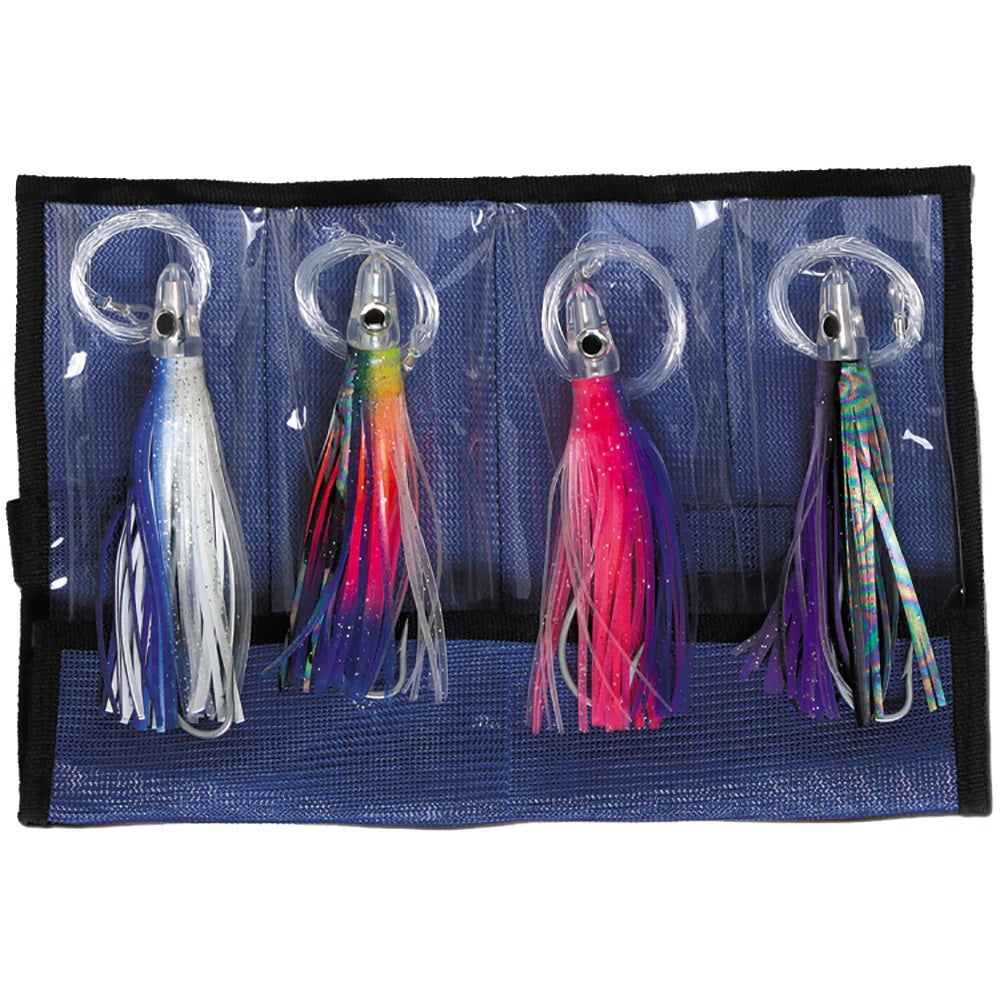 Williamson TCK4 Tuna Catcher Rigged Skirted Trolling Lure Bulk Value - 4 Pack