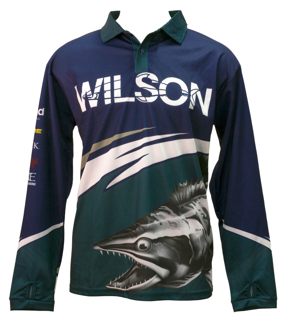 Wilson Bolt Adult Long Sleeve Fishing Jersey Shirt
