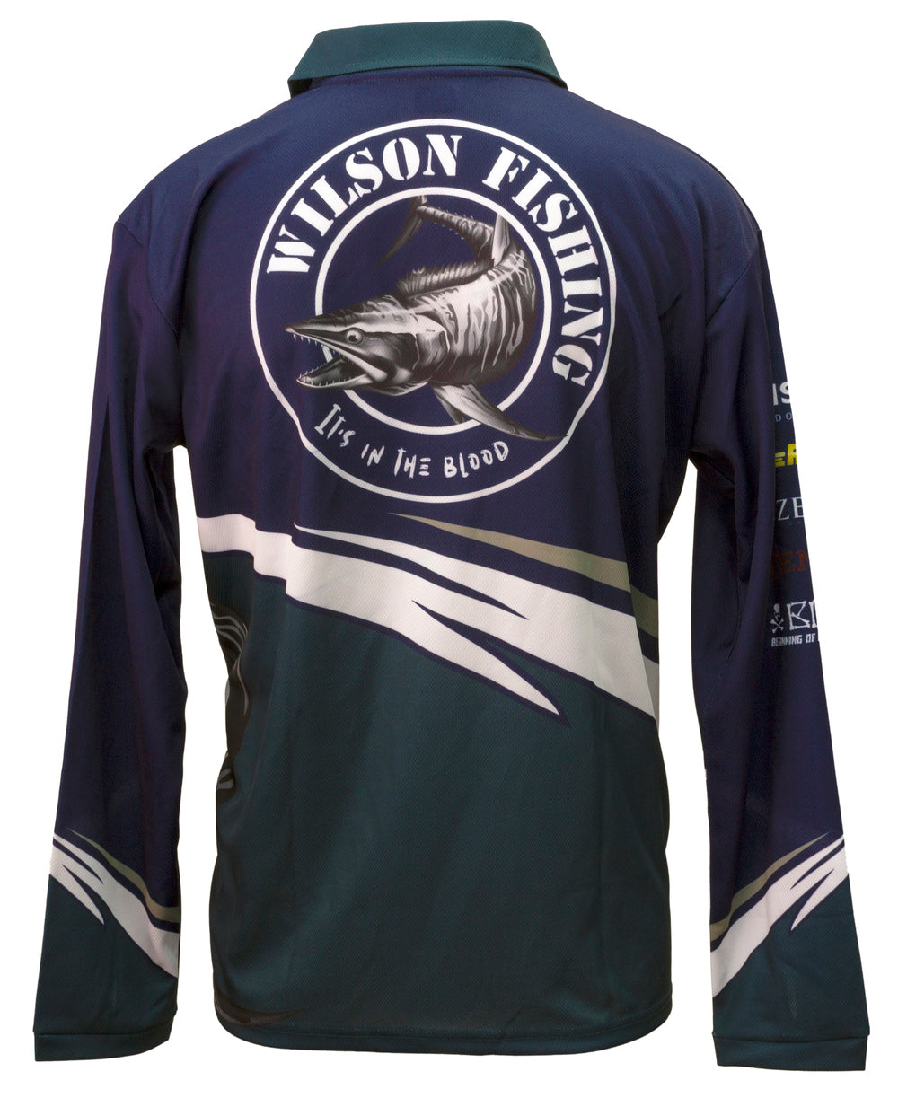 Wilson Bolt Adult Long Sleeve Fishing Jersey Shirt