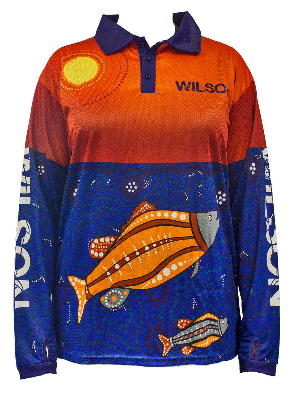 Wilson Brad Hore Barra Adult Long Sleeve Fishing Jersey Shirt