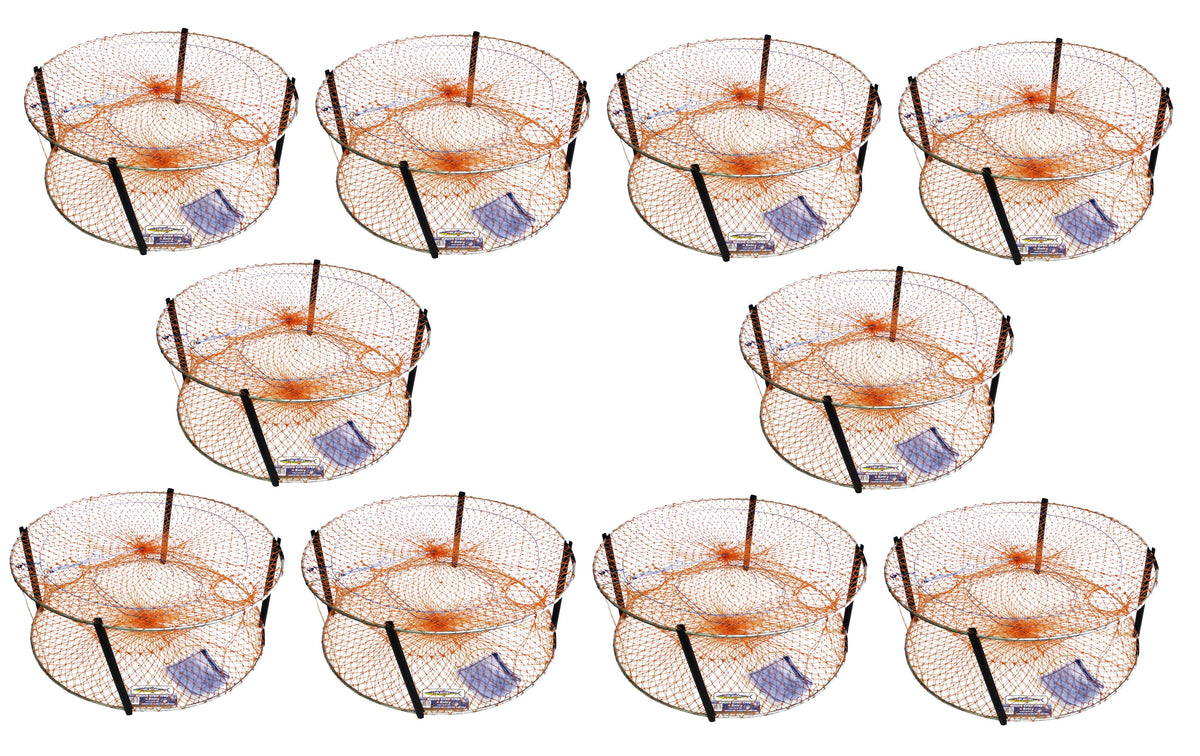 Wilson Standard Crab Trap Round-4 Entry Orange - 10 Pack