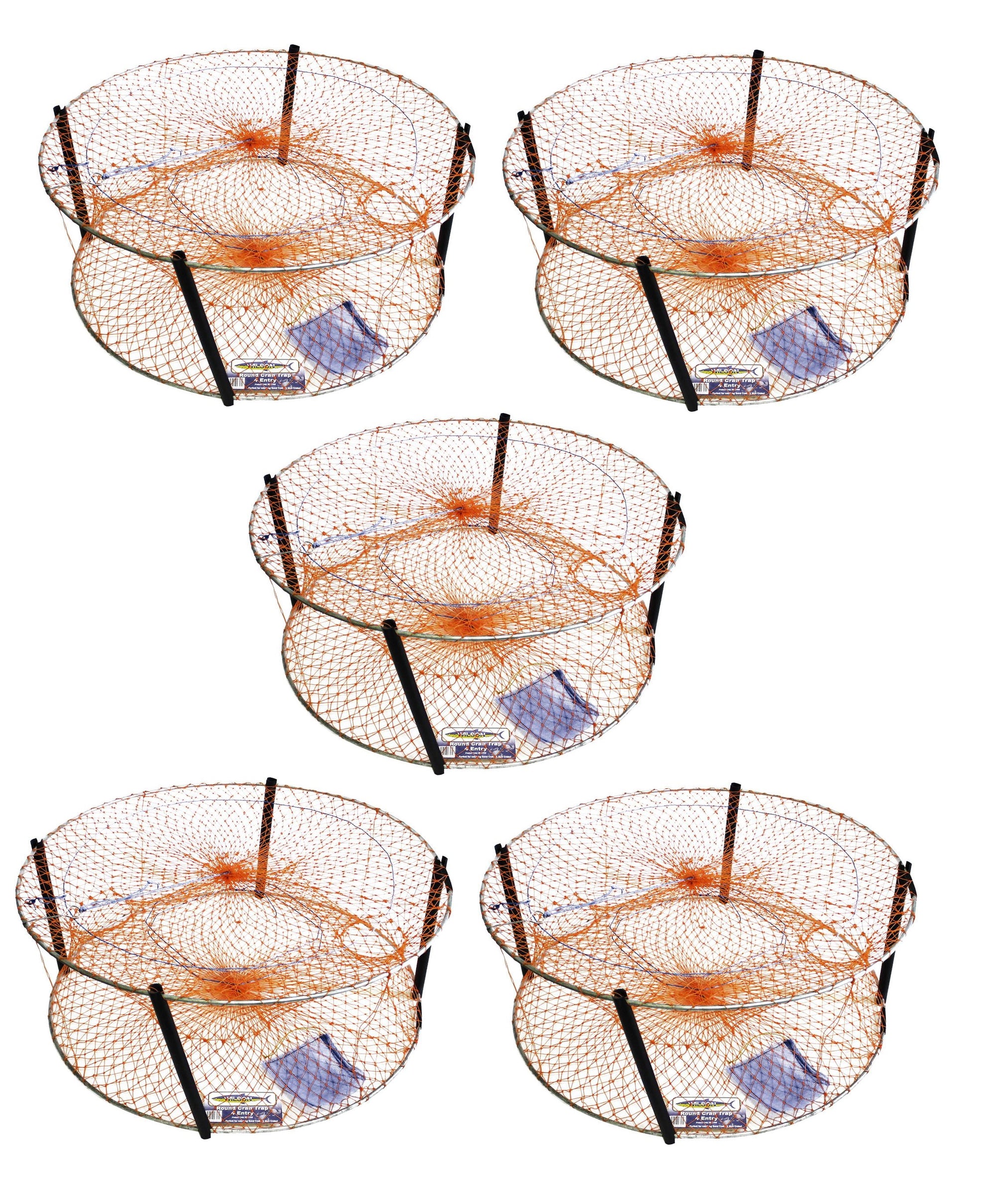 Wilson Standard Crab Trap Round-4 Entry Orange - 5 Pack