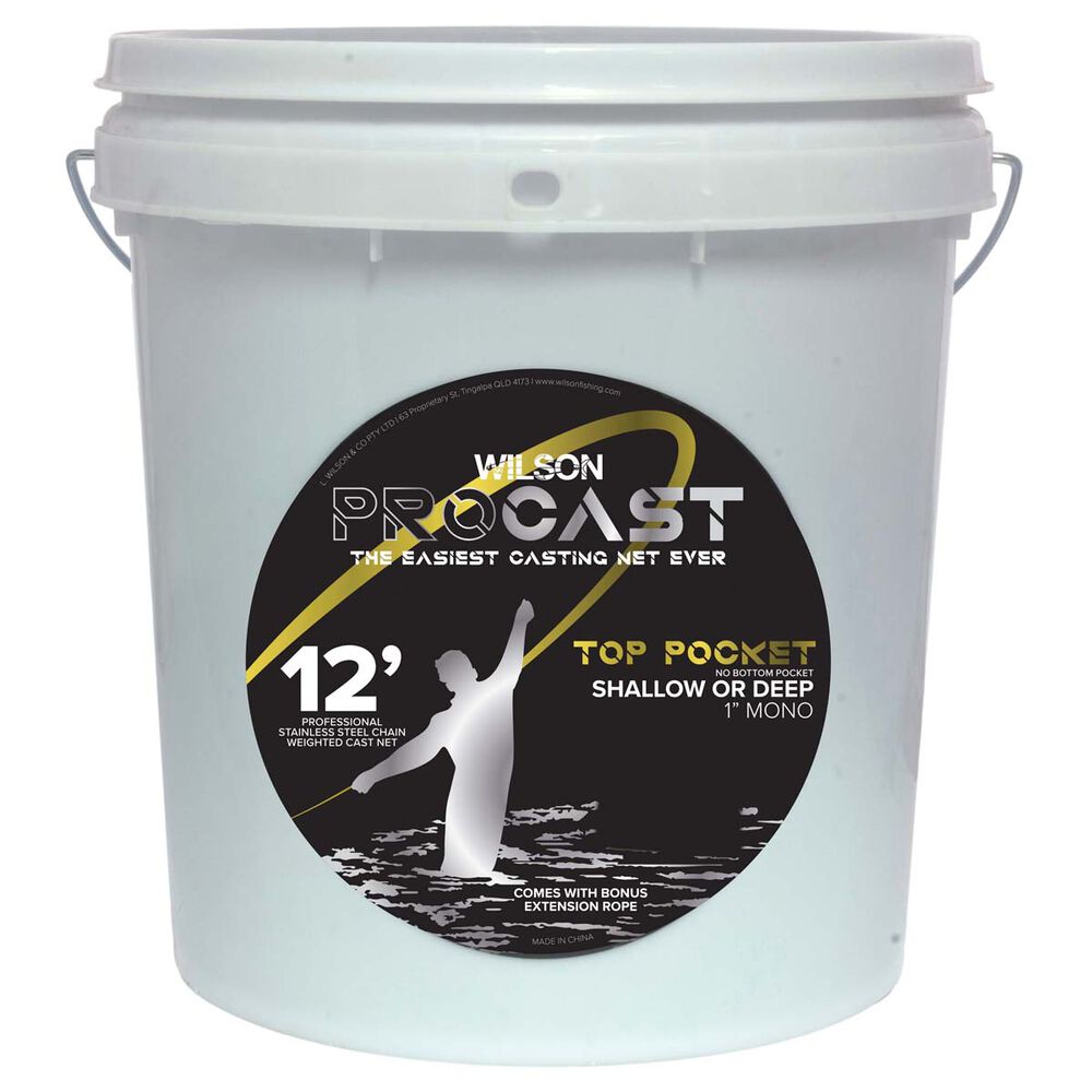Wilson Pro Cast Chain Top Pocket Cast Net 12 Foot 1 Inch | Davo's ...