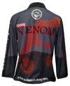 Wilson Venom Barra Adult Long Sleeve Fishing Jersey Shirt - Black