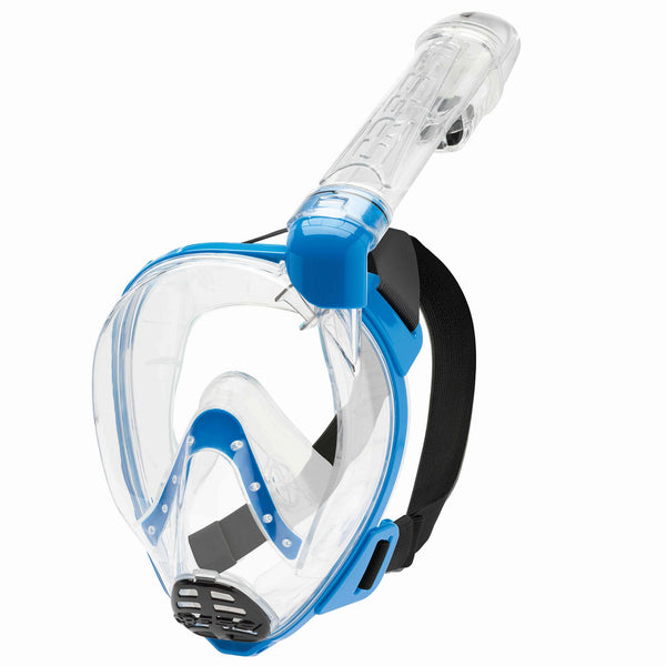 Cressi Baron Full Face Snorkel Mask Junior Clear Blue XDT0360020