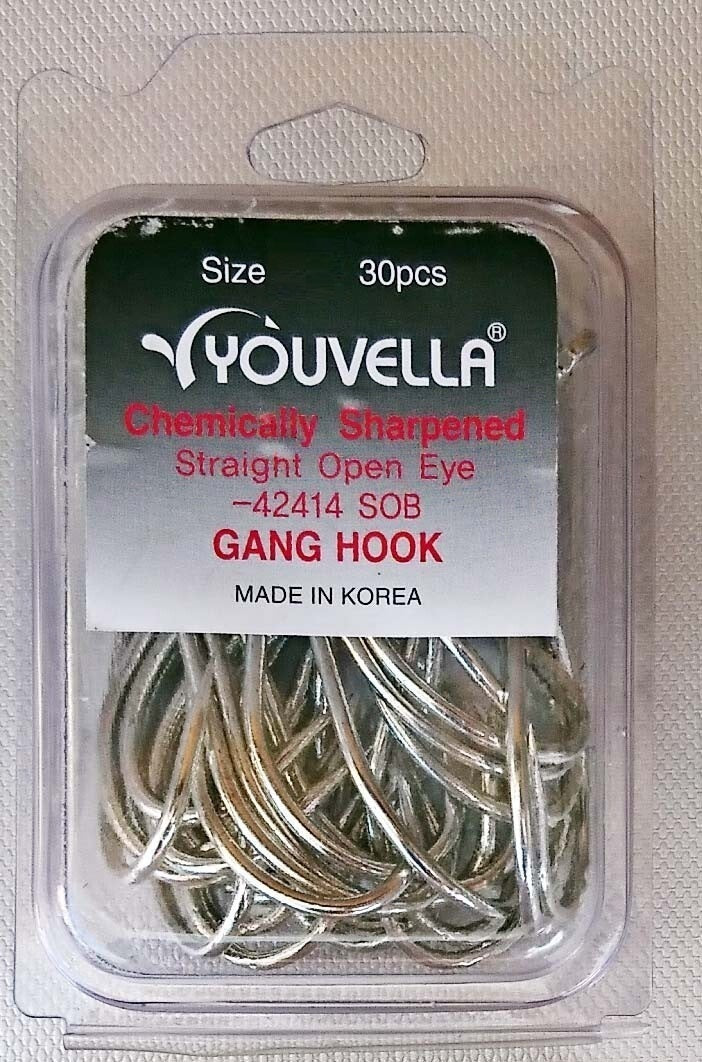 Youvella Gang Hook Open Eye Bulk Value 30 Pack