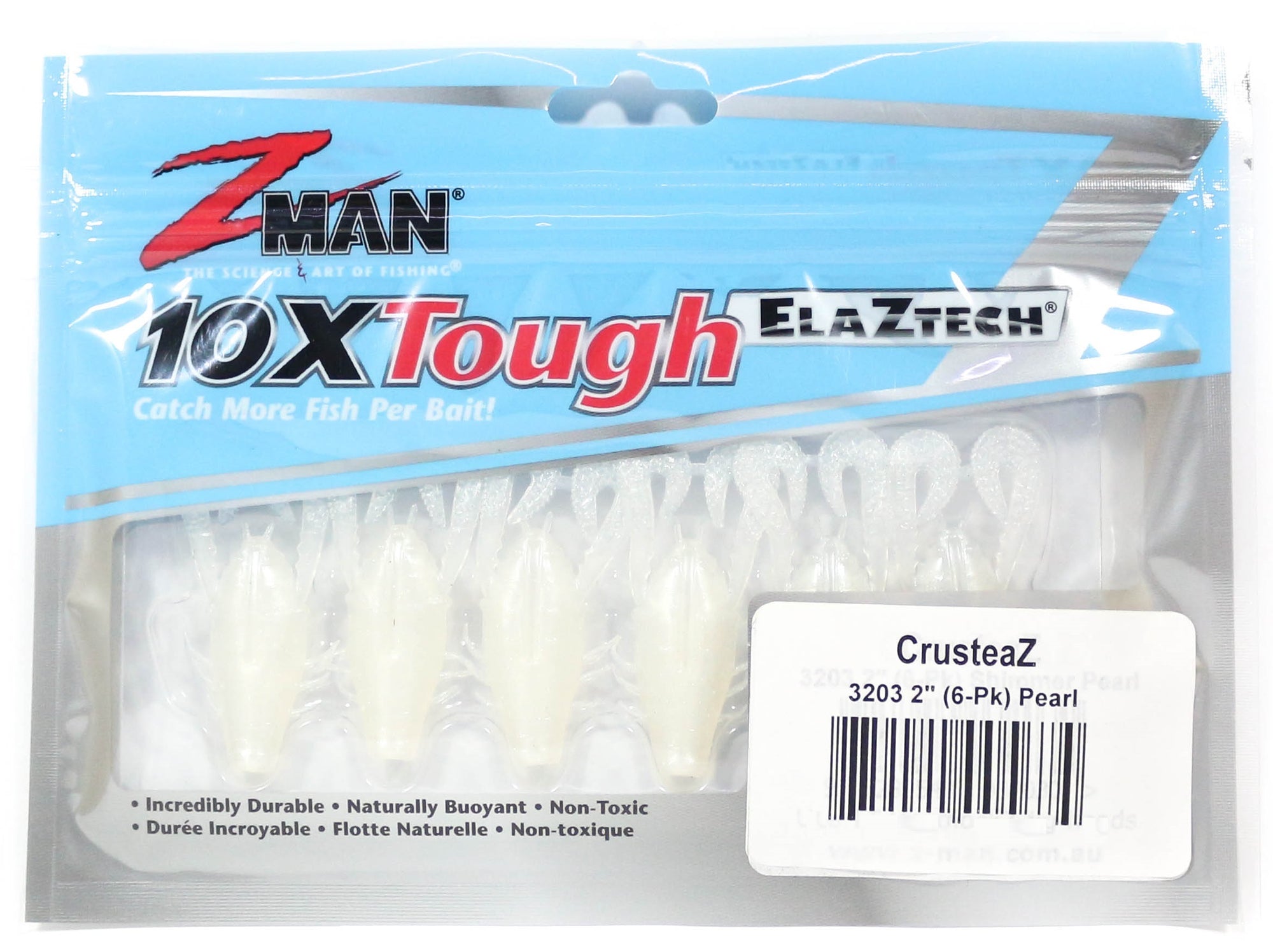 Zman Crusteaz 2 inch Soft Plastic Creature Lure Pearl - Mega