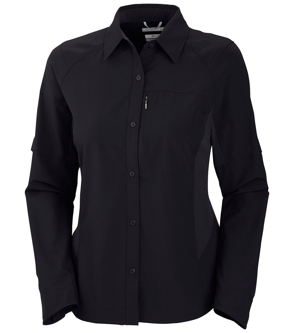 Columbia Silver Ridge Long Sleeve Womens Shirt Black