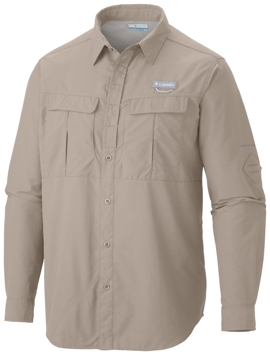 Columbia Cascades Explorer Long Sleeve Mens Shirt Fossil