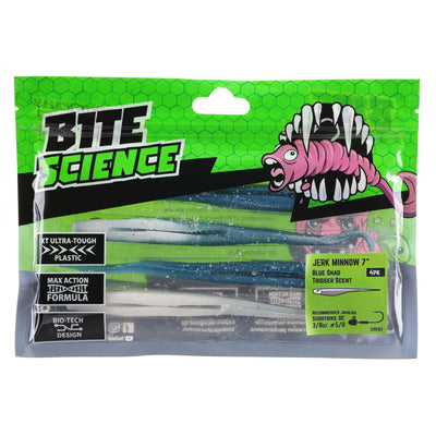 Bite Science Jerk Minnow Soft Plastic Lure 7 Inch