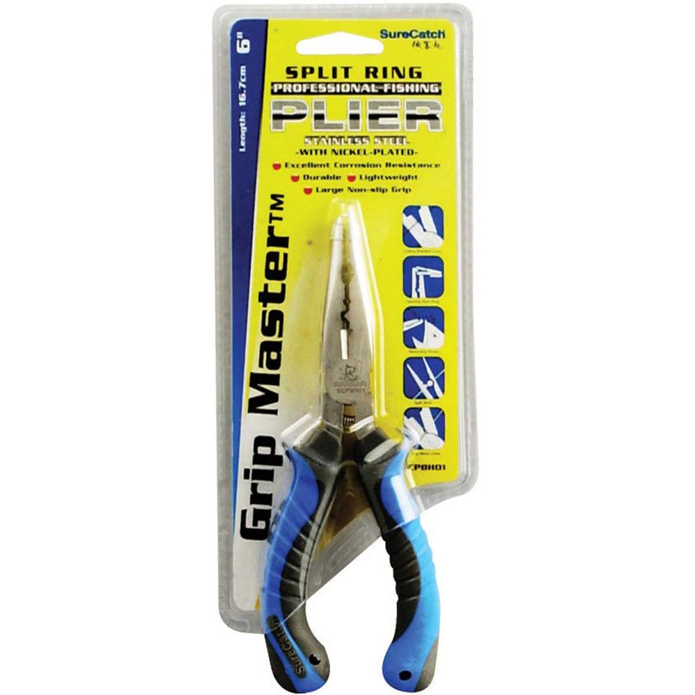 SureCatch Grip Master Split Ring Pliers - 6 inch