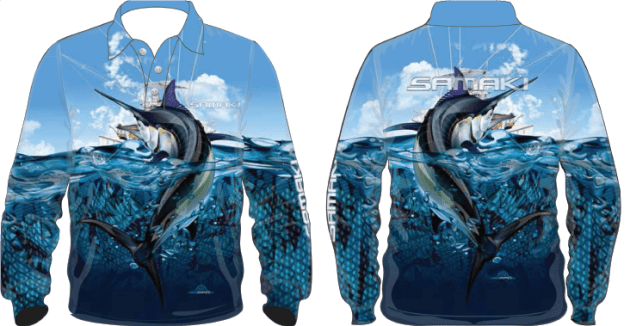 Samaki Black Marlin Shirt - Kids