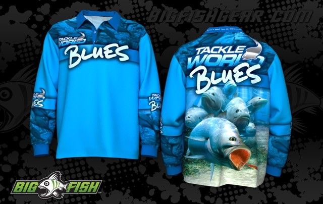BIG FISH State of Orgin Blues Long Sleeve Tournament Fishing Shirt