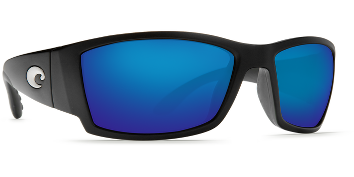 Costa Del Mar Corbina Black Frame Polarised Sunglasses - Blue Mirror Lense 400G