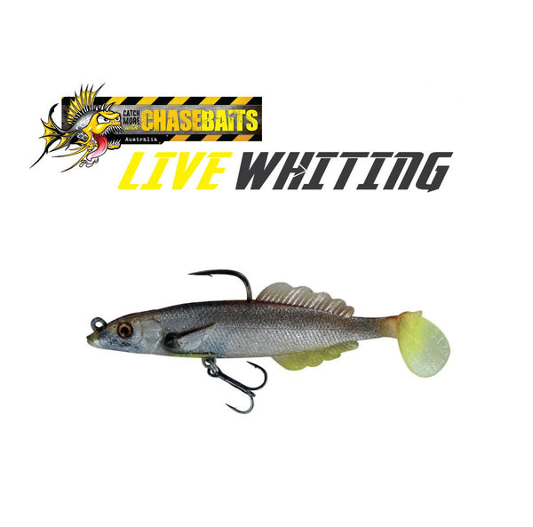 Chasebaits Live Whiting Soft Plastic Lures - 2 Pack - Outback