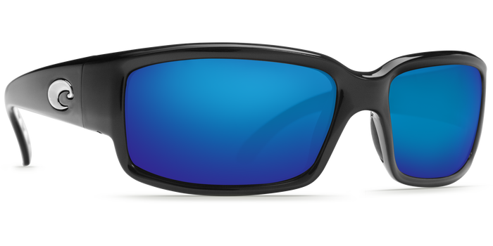 Costa Del Mar Caballito Black Frame Polarised Sunglasses - Blue Mirror Lense 400G