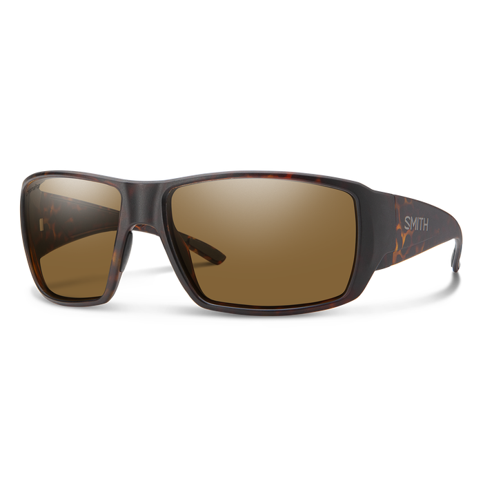 Smith Optics Guides Choice Matte Tortoise Frame Polarised Glass Brown Lens Performance Sunglasses