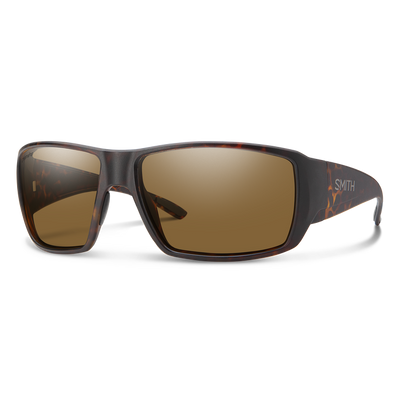 Smith Optics Guides Choice Matte Tortoise Frame Polarised Glass Brown Lens Performance Sunglasses