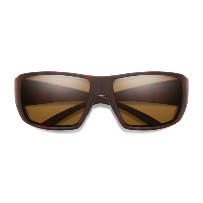 Smith Optics Guides Choice Matte Tortoise Frame Polarised Glass Brown Lens Performance Sunglasses