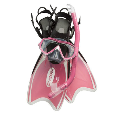 Cressi Mini Palau Marea Adjustable Fin Mask Snorkel Set Kit Pack Kids