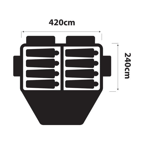 OZtrail Fast Frame Cabin Tent - Cruiser 420