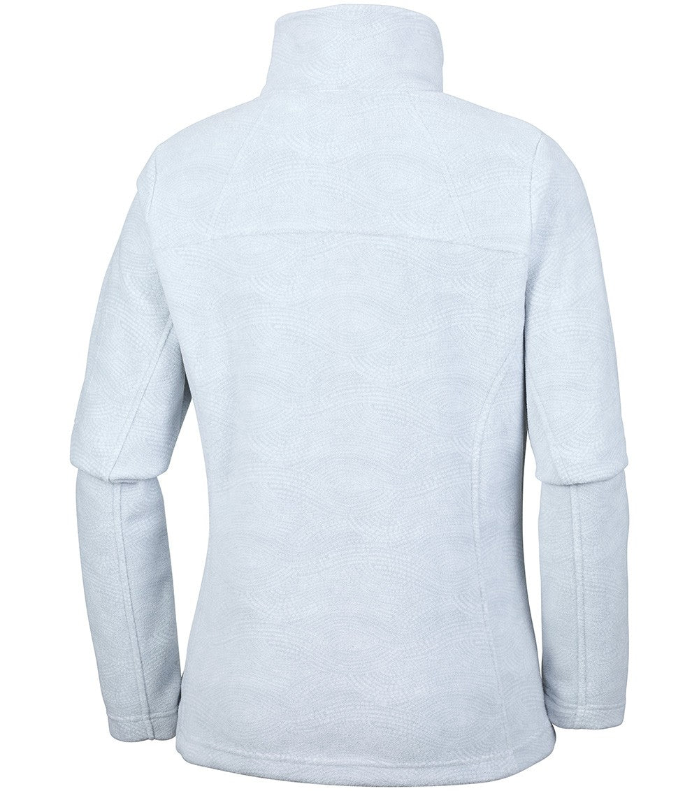 Columbia Fast Trek Womens White Dotty Fleece Jacket