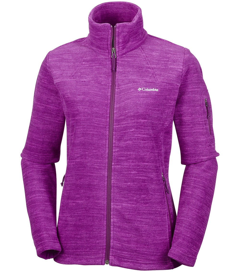 Columbia Fast Trek Womens Dark Raspberry Fleece Jacket Davo's