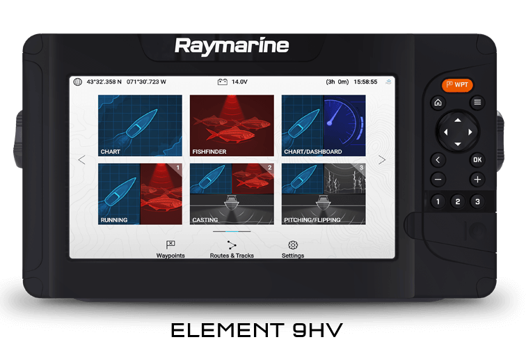 Raymarine Element 9HV Sonar GPS with HV100 Transducer - E70534-05-AUS