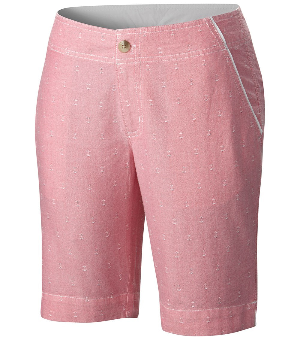 Columbia Solar Fade Womens Walk Shorts Camellia Red