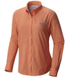 Columbia PFG Tamiami II Long Sleeve Womens Shirt Bright Peach