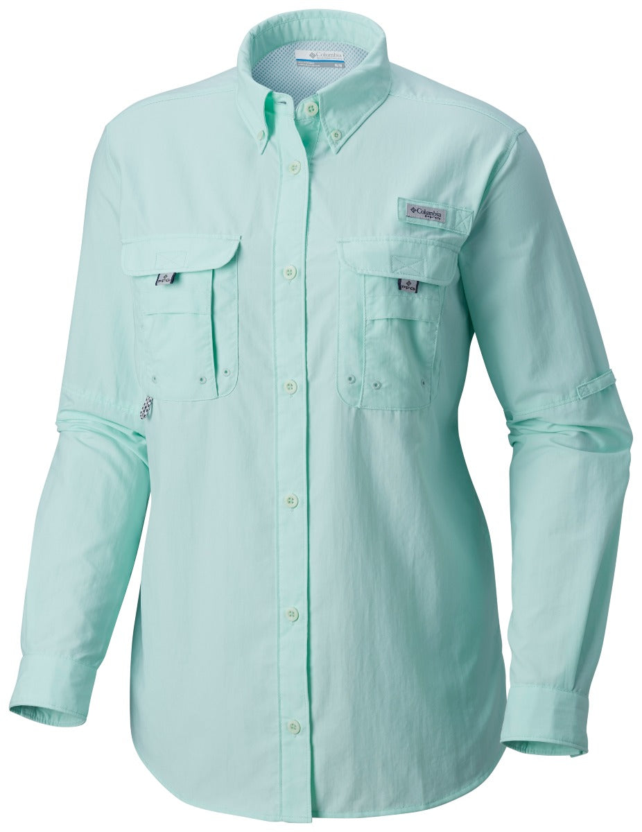 Columbia PFG Bahama Long Sleeve Womens Shirt Sea Ice