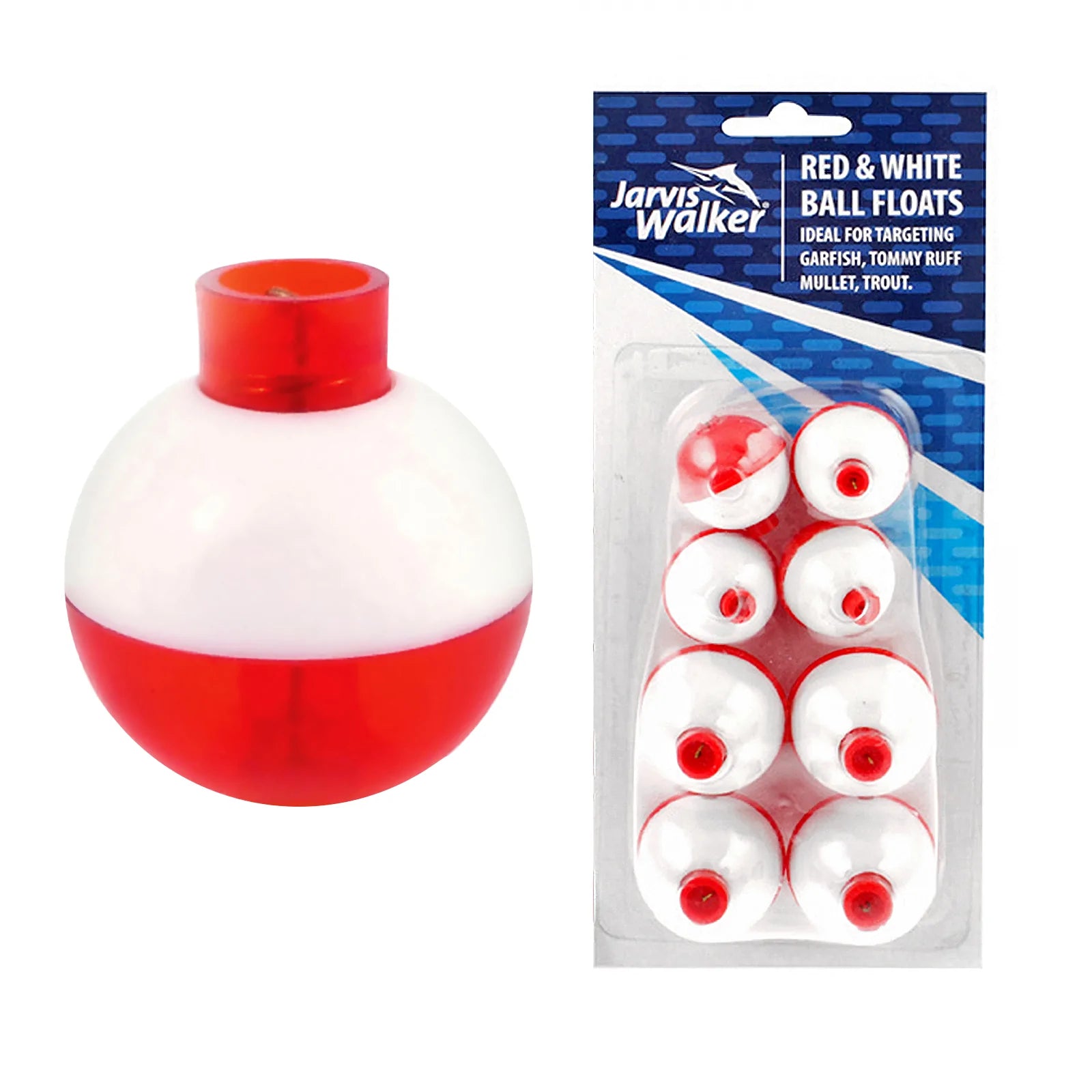 Jarvis Walker Red and White Clip on Fishing Float Assorted Value Pack