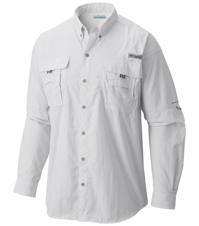 Columbia PFG Bahama II Long Sleeve Mens Shirt White