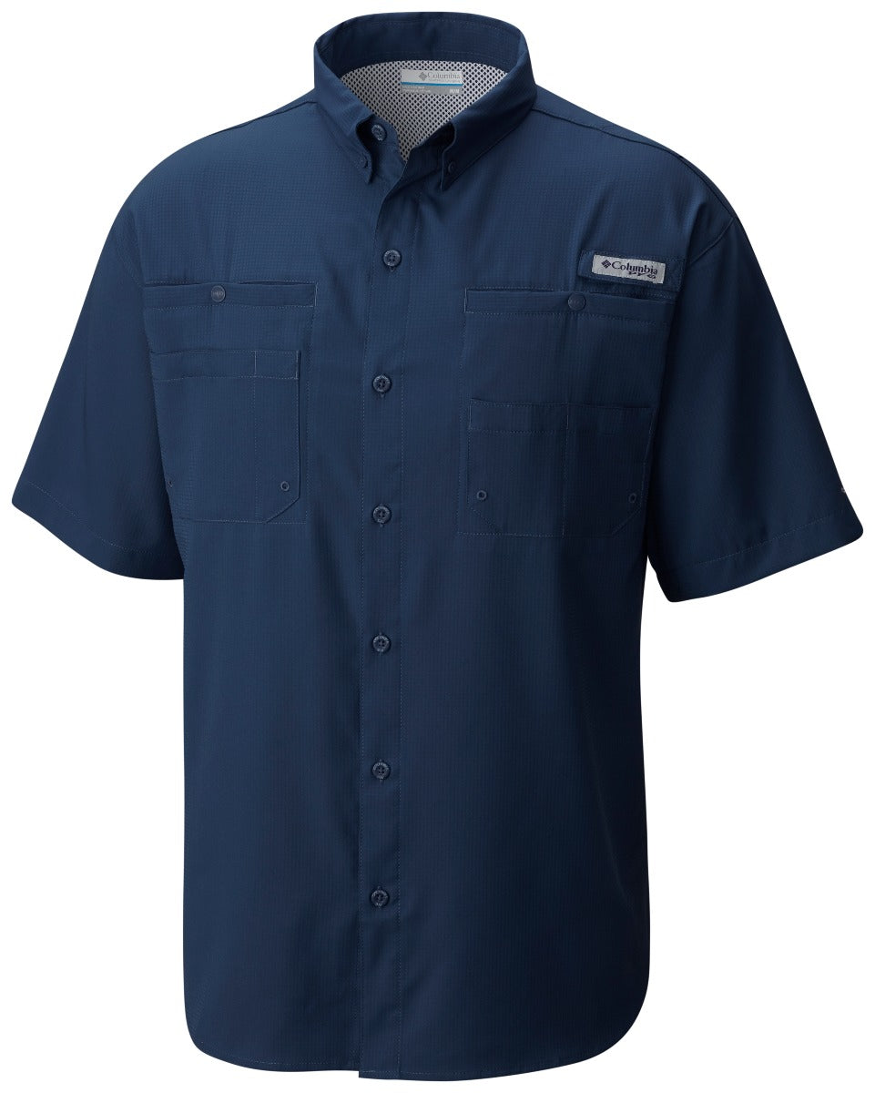 Columbia PFG Tamiami II Short Sleeve Mens Shirt Dark Mountain
