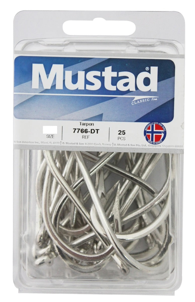 Mustad Tarpon 7766-DT Hook 25 Pack