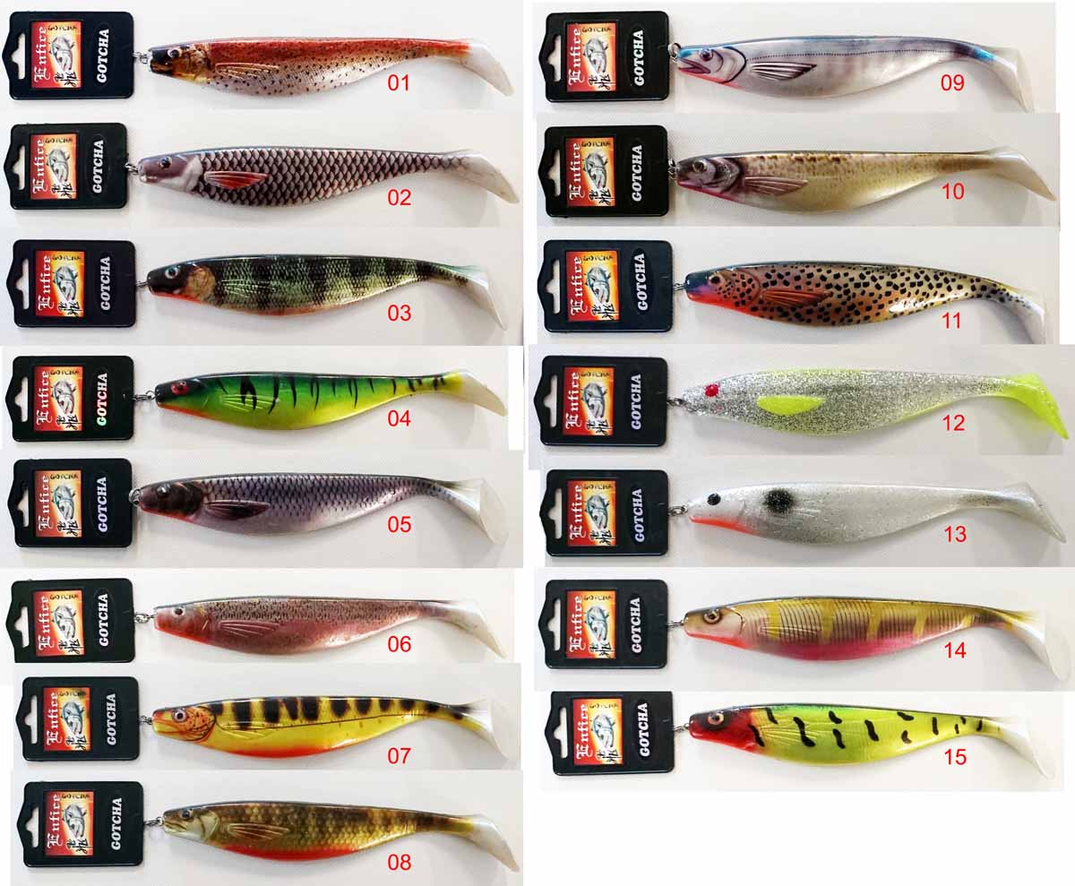 Entice Gotcha Shad 170mm Soft Plastic Fishing Lure