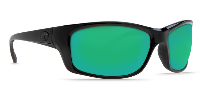 Costa Del Mar Jose Black Frame Polarised Sunglasses - Green Mirror Lense 400G