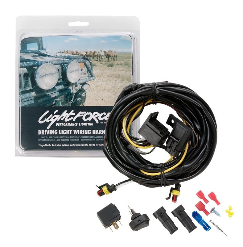 Lightforce Genuine Complete Driving Light Wiring Harness Kit 12V - LFDLH